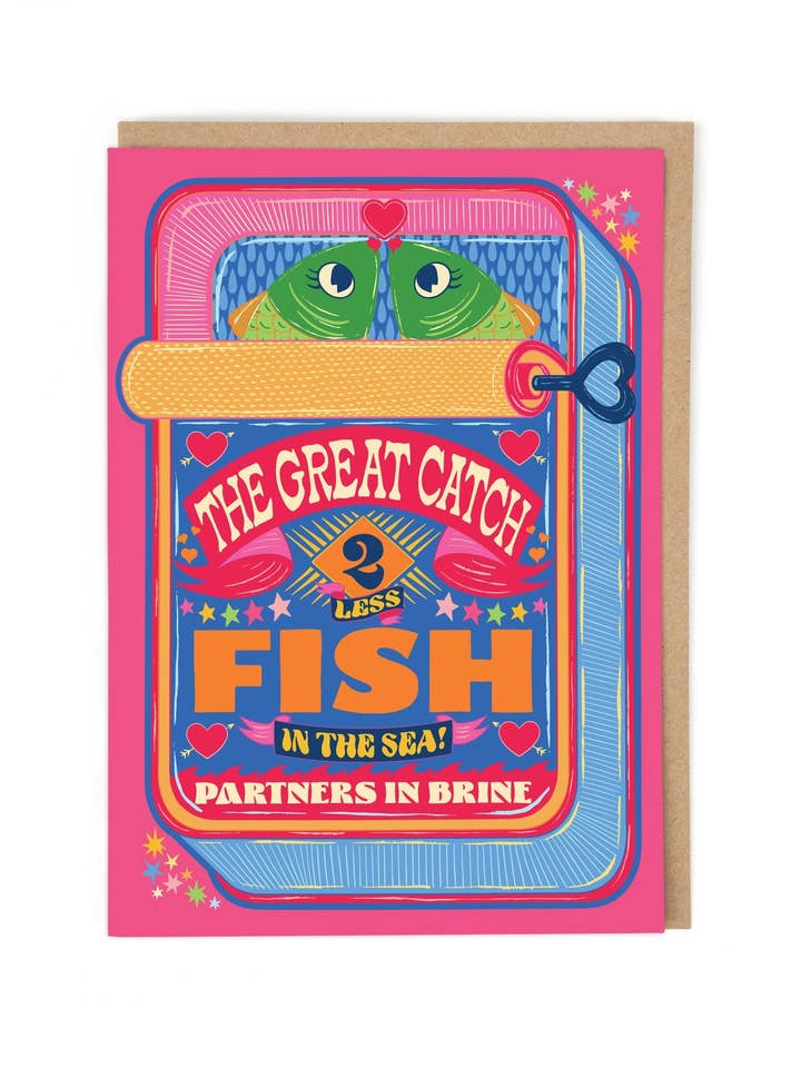 PARTNERS IN BRINE for wholesale by Cath Tate Cards