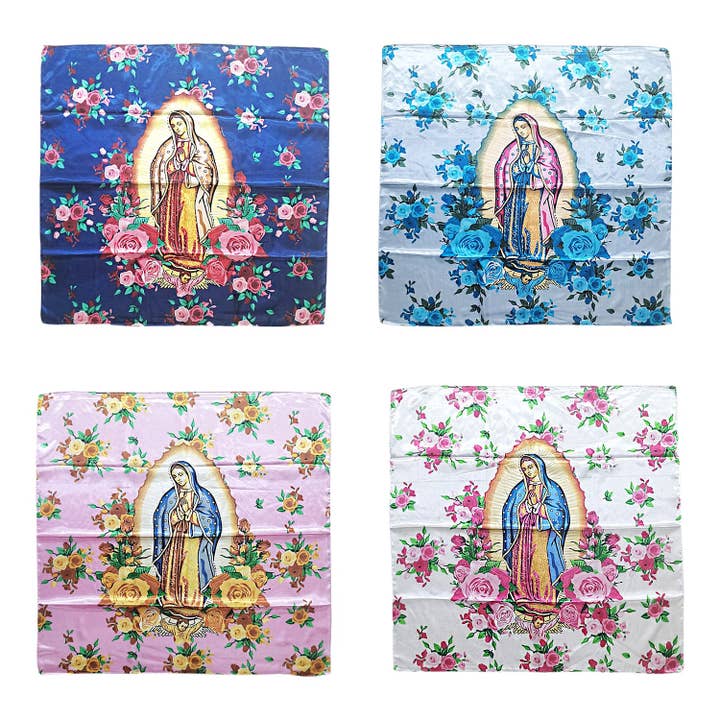 Diacly - Wholesale Scarf - Unisex - 12pk Virgin Mary Lady of Guadalupe Scarf