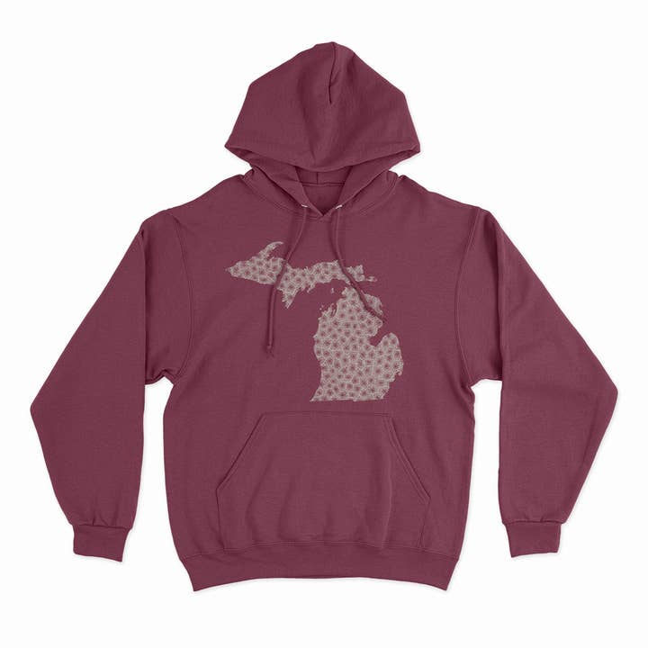 Petoskey Stone - Unisex Hooded Sweatshirt for wholesale by Live Love Michigan