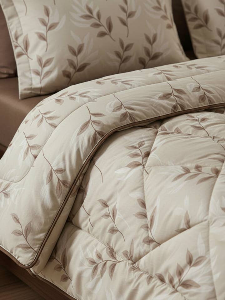 Conjunto de Mantas de Algodão Castanho por atacado de Ortum Life