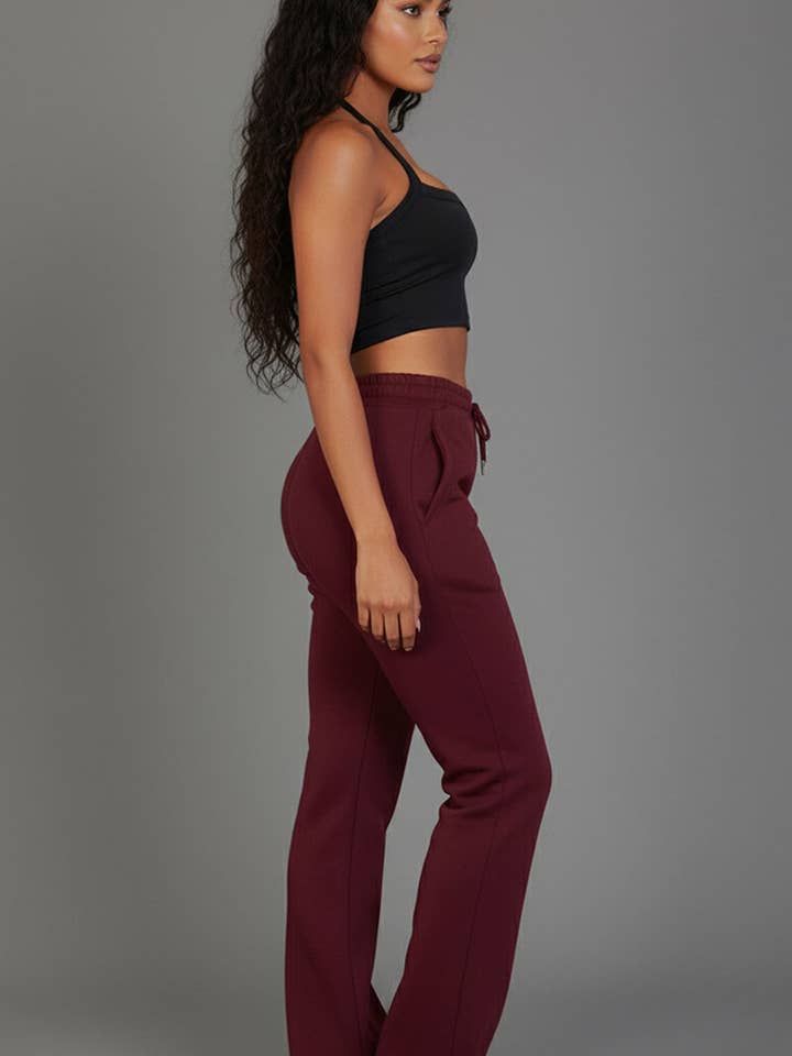 CAPELLA APPAREL – wholesale Mjukis- och joggingbyxor – Dam – Dragsko Waist Slant Pocket Sweatpants4