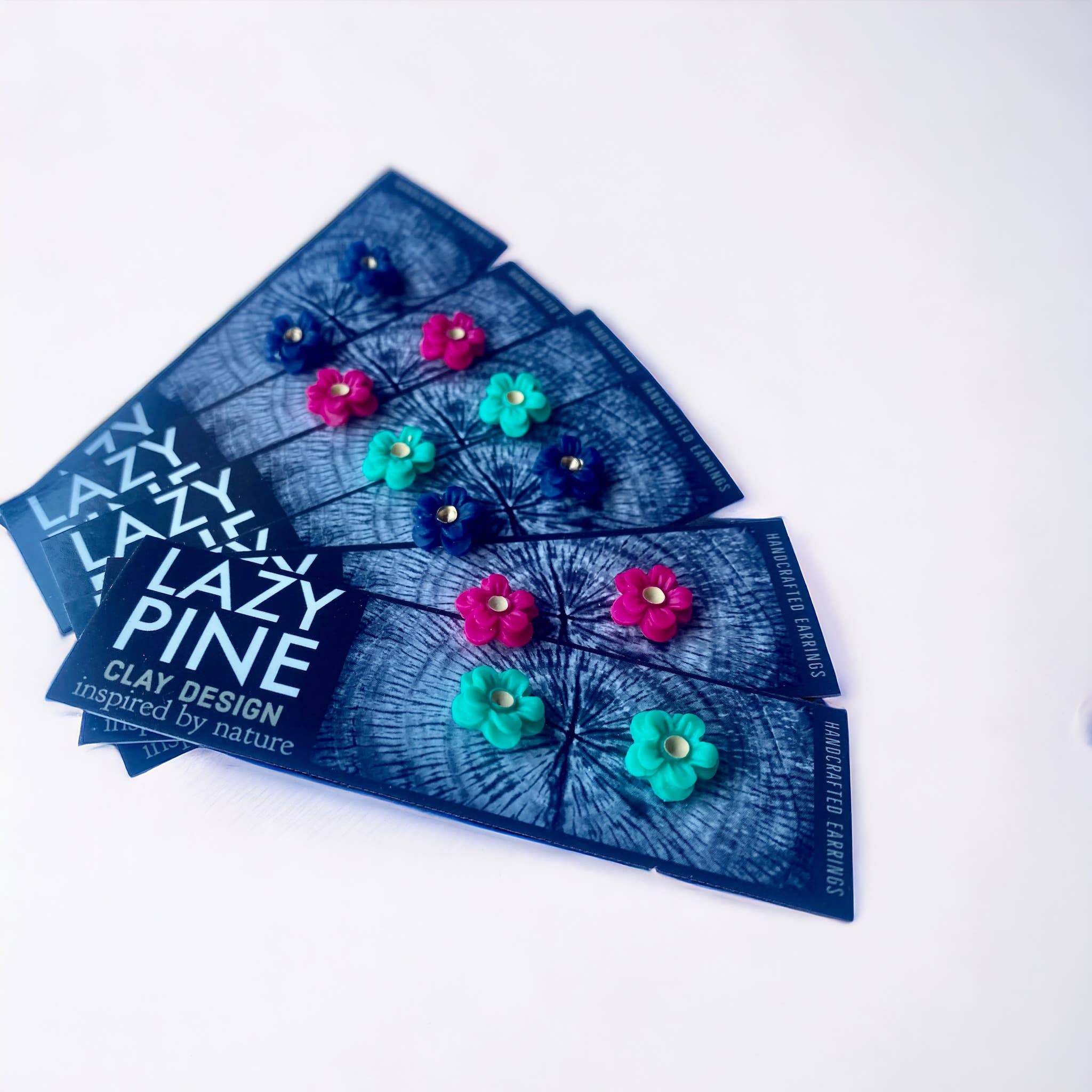 Lazy Pine Clay Design - Wholesale Jewelry Set - Mini Flower Stud Set14