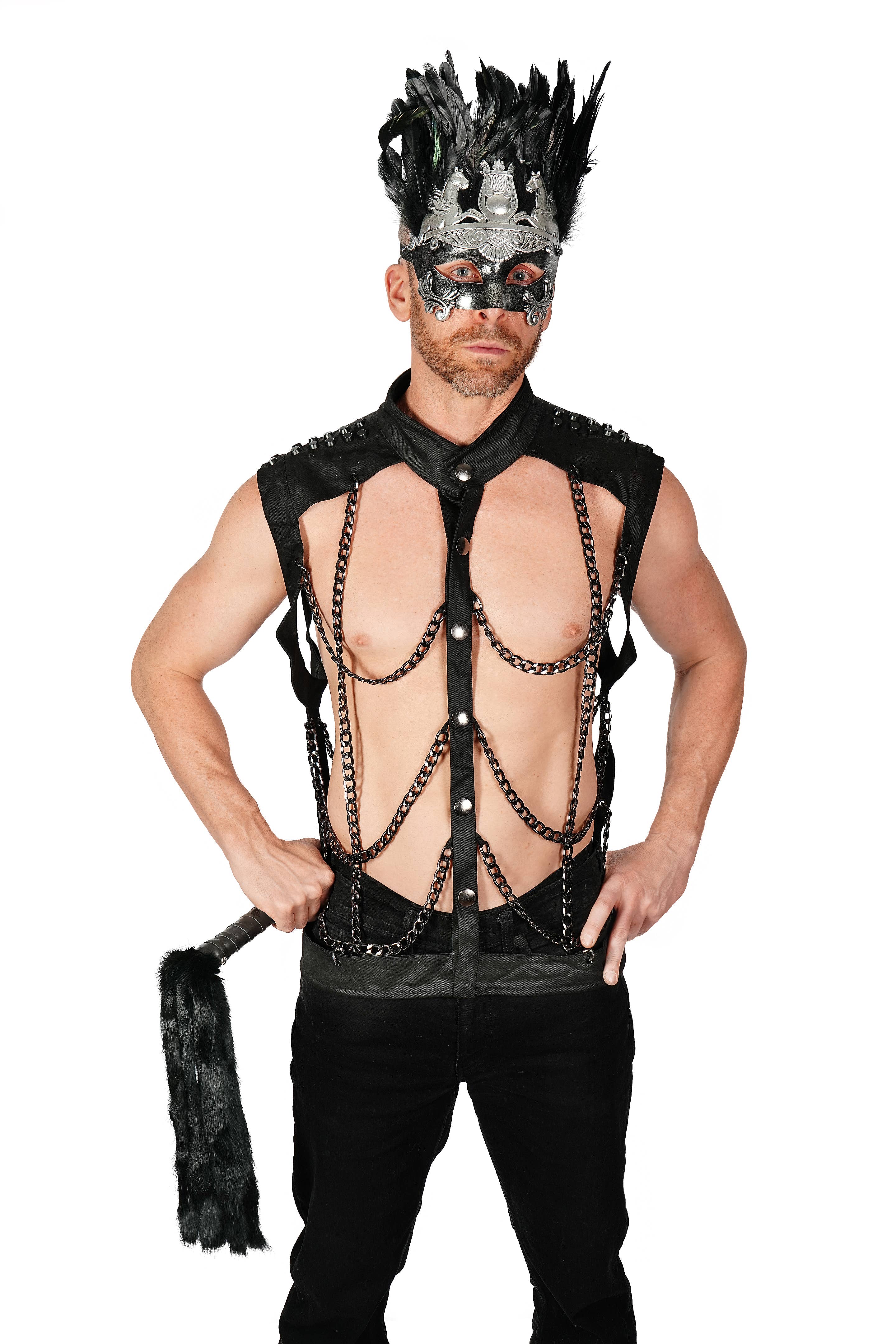 Western Fashion - Wholesale Outerwear Vest - Men's - 200103 - Vest w/chains10