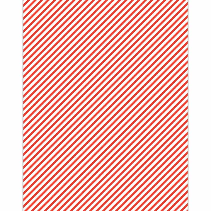 CANDY CANE STRIPE Gift Wrap (SHEET) for wholesale by MELLOWWORKS