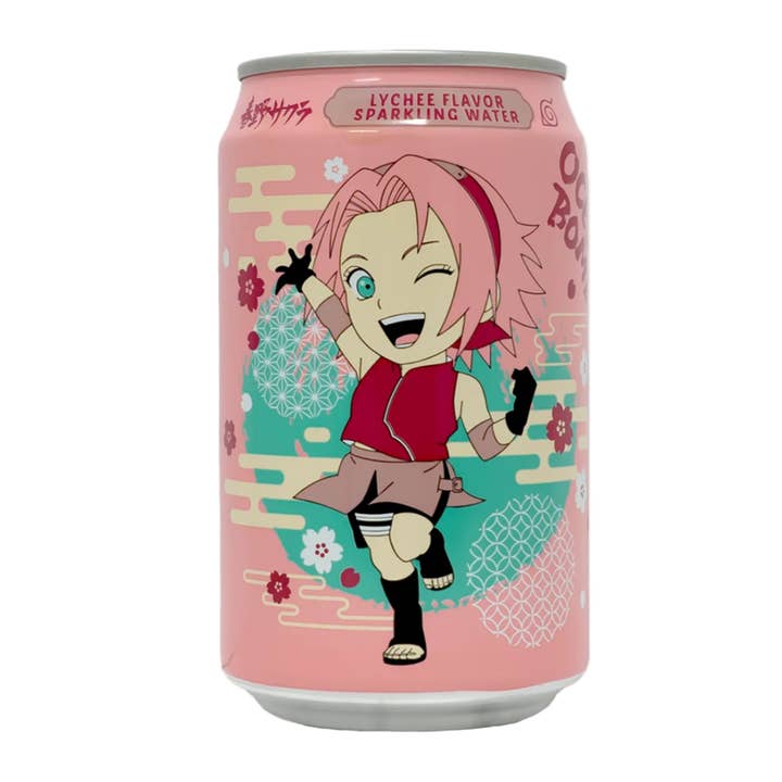 Ocean Bomb Naruto Sparkling Water Lychee Flavor 330ml for wholesale by 8090 Shop