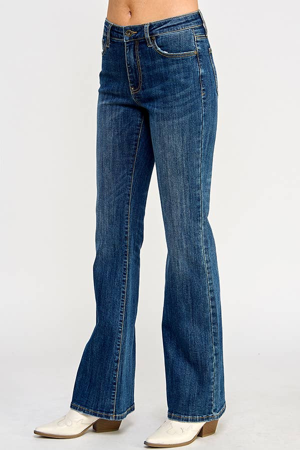 SAIGE DENIM - Wholesale Jeans - Women's - P8035MD-MID RISE SKINNY BOOT CUT WITH STRETCH1