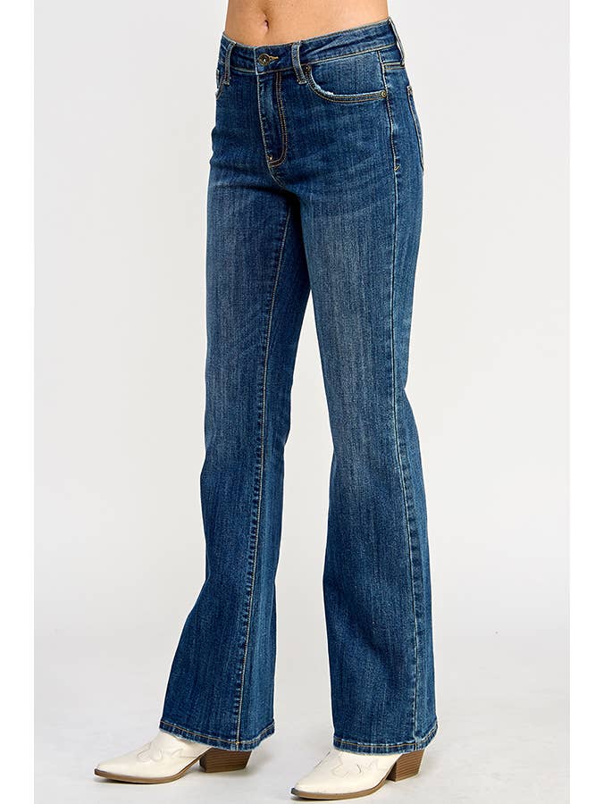SAIGE DENIM - Wholesale Jeans - Women's - P8035MD-MID RISE SKINNY BOOT CUT WITH STRETCH1