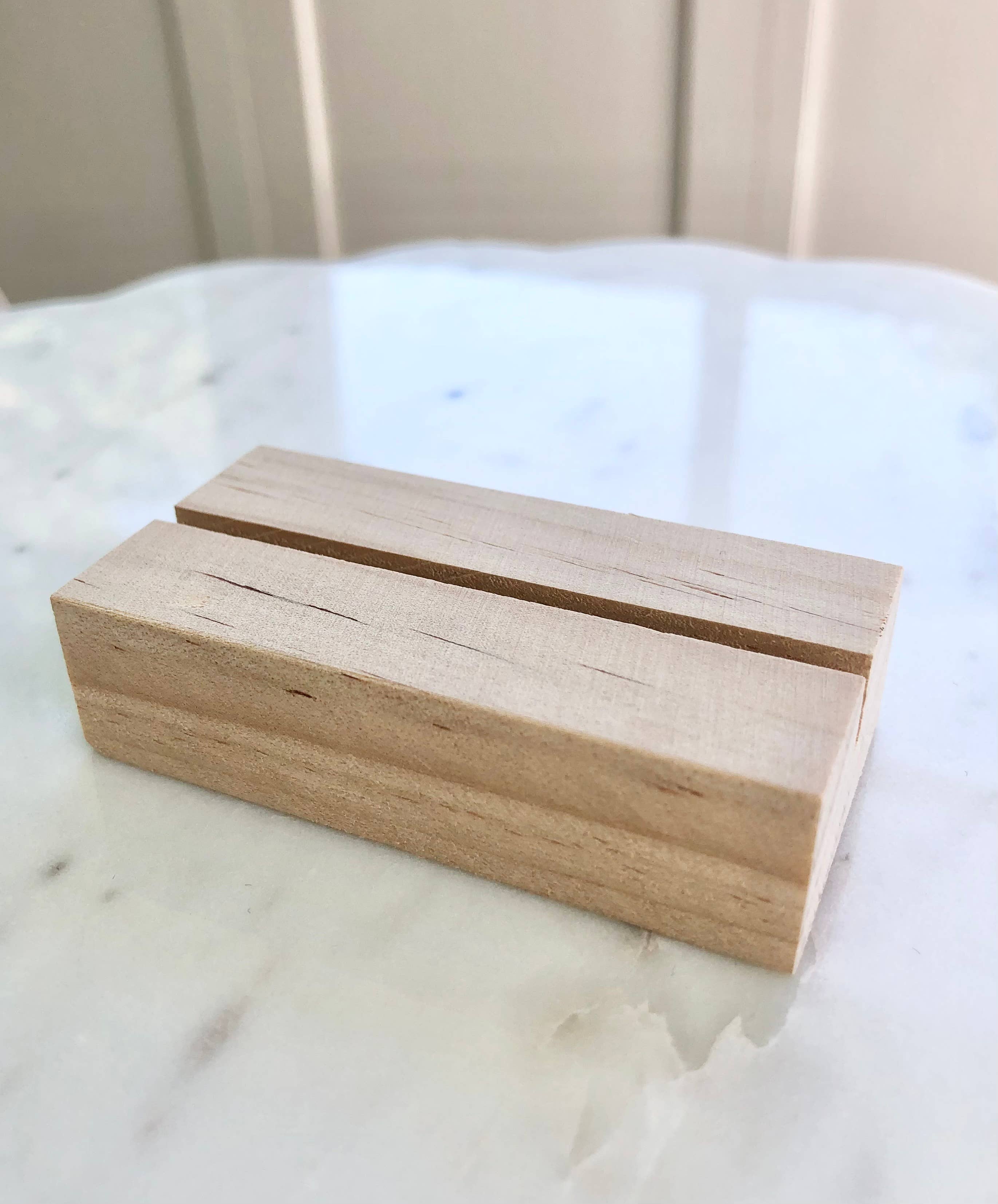 Brooke Nicole Designs - Wholesale Business Card Holder - Wood Card Stand1