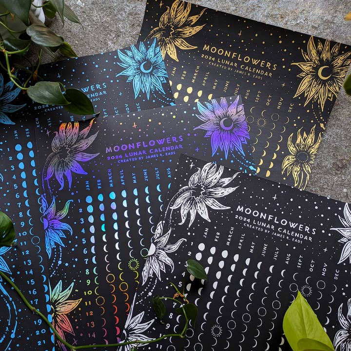 Prisma Visions - Wholesale Calendar - Moonflowers 2026 Lunar Calendar4