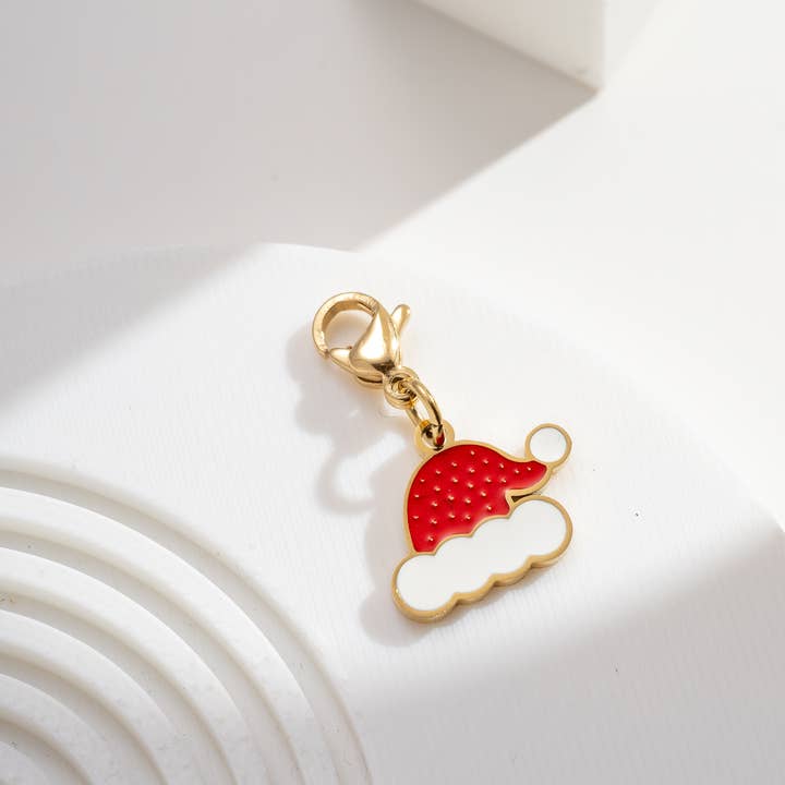 COSMOS - Wholesale Individual charm/pendant - Set of 10 cute and festive stainless steel pendants1