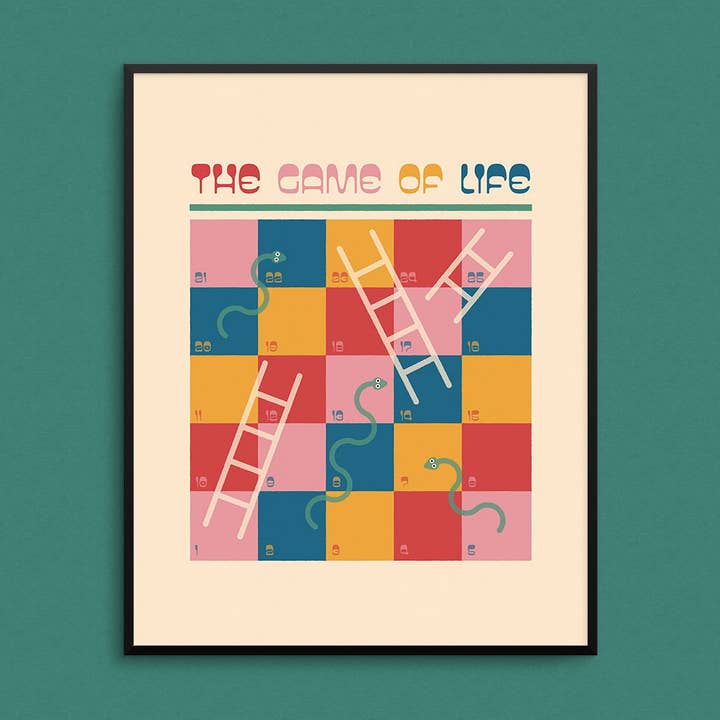 Stampa artistica su e giù per la vendita all'ingrosso da parte di Mad Love Creative Co.