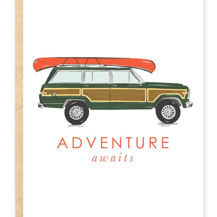 The Grove Street Press - Wholesale Travel Card - Adventure Awaits