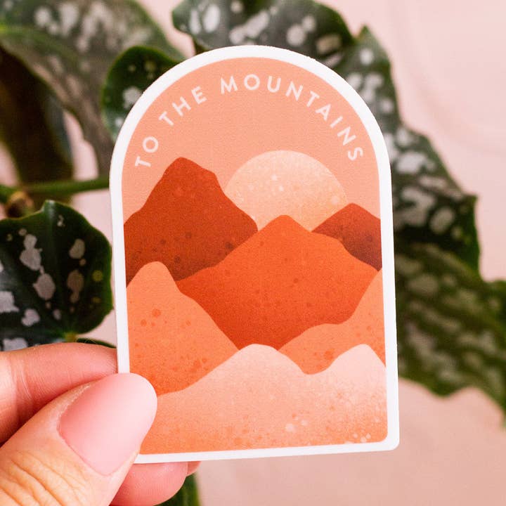 The Print Pantry - Wholesale Sticker - To The Mountains Sticker0
