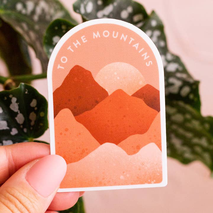 The Print Pantry - Wholesale Sticker - To The Mountains Sticker0