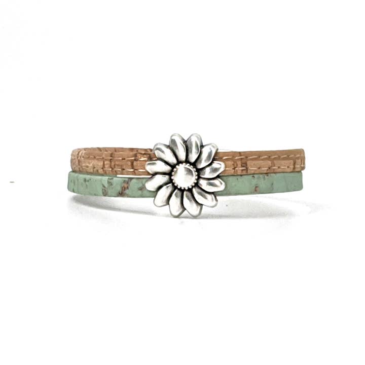 Elisabetta Studio - Wholesale Bangle Bracelet - Sunflower - Classic Cork Bracelet