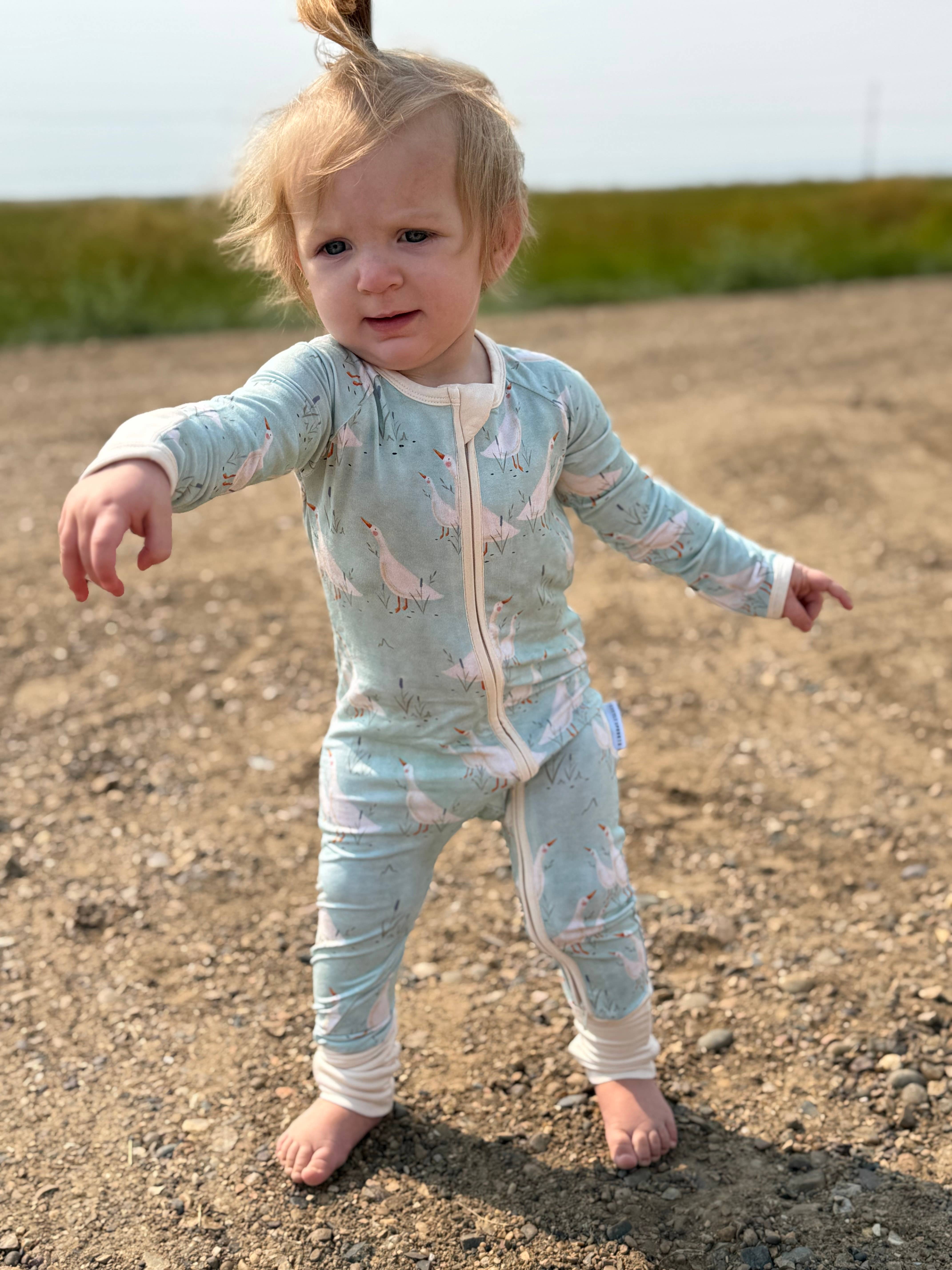 Little Sprouts Clothing - Wholesale Jumpsuit - Baby - Gosling Grove - Convertible Zipper Romper2