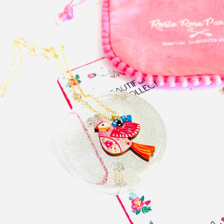 Rosie Rose Parker - Wholesale Pendant/charm necklace - Dainty charm necklace for ladies bird jewellery uk 7