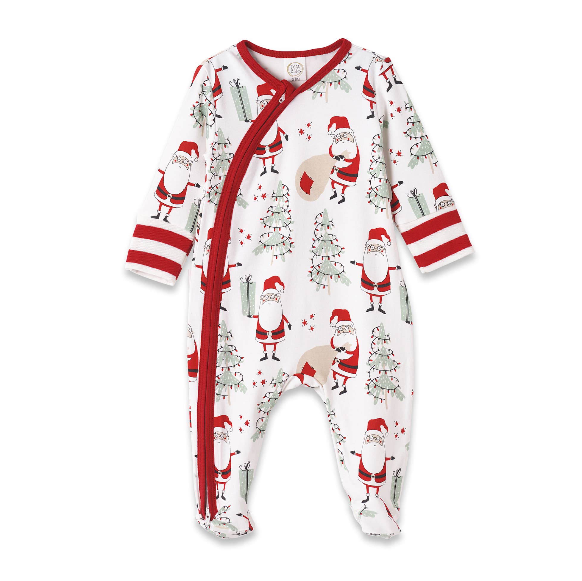 Tesa Babe - Wholesale Sleepwear Set - Kids - Christmas Santa Family Matching Ultra-Soft Bamboo Pajamas0