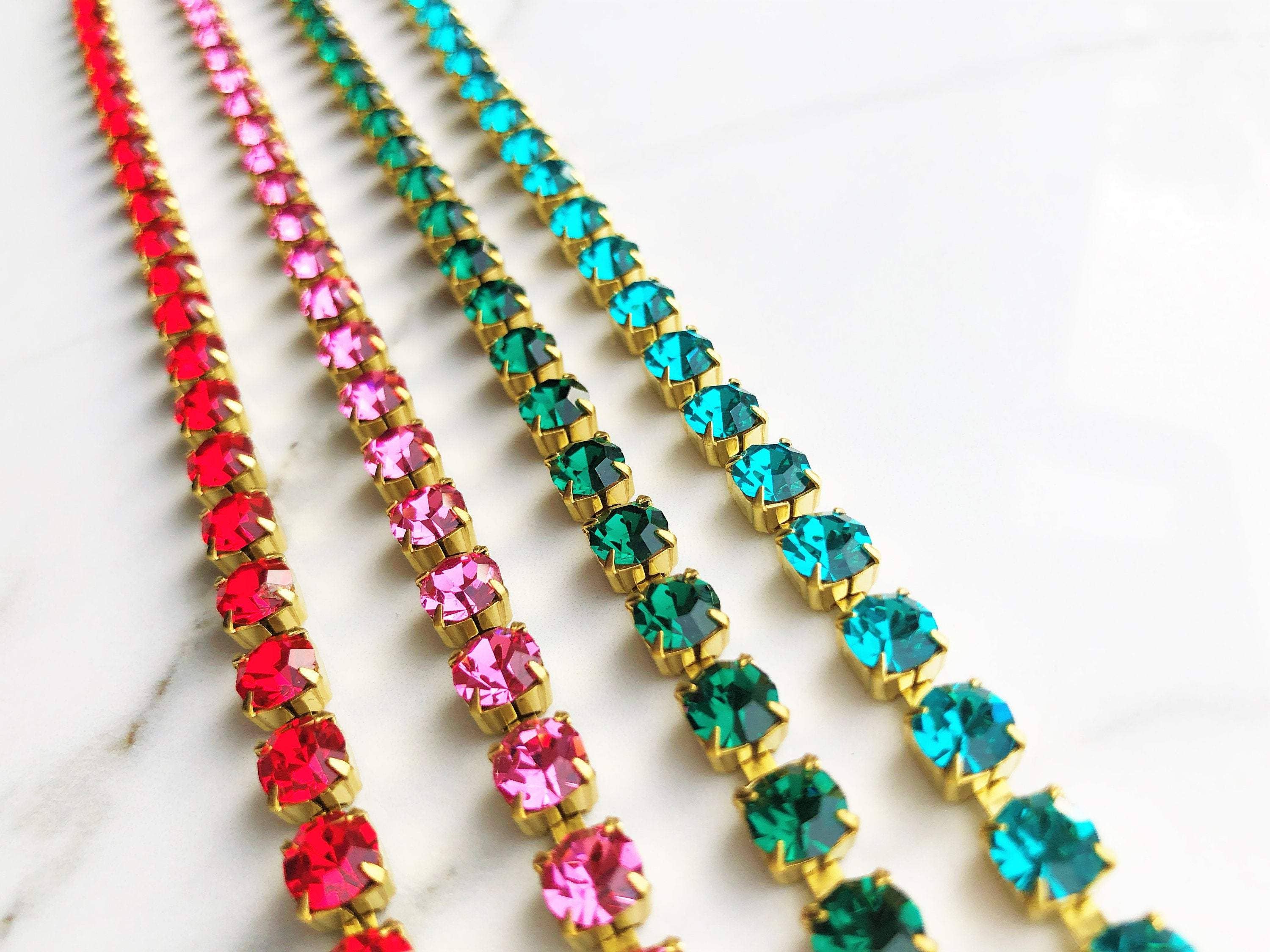 Natsuko’s Jewels - Wholesale Choker/Collar - Emerald Swarovski Crystal Choker8
