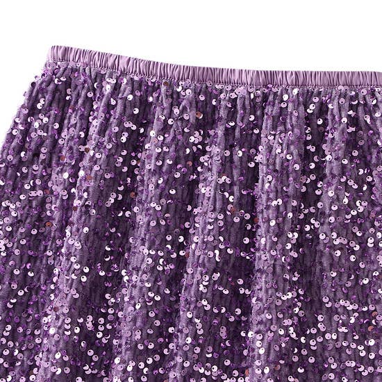 Rosa Clothing - Wholesale Skirt - Women's - Christmas Sequin column skirt with back slit - one size22