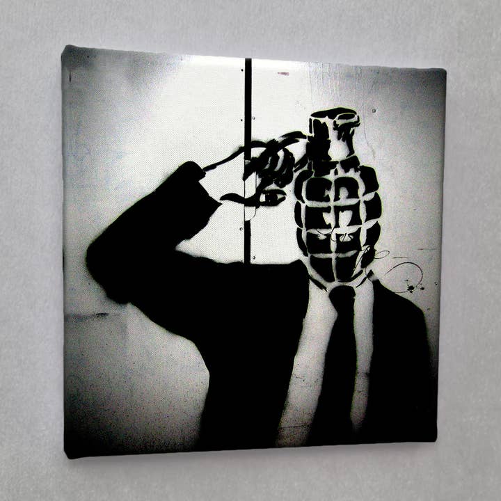 #00405 bombe street art lærred print for engroshandel hos Eicie