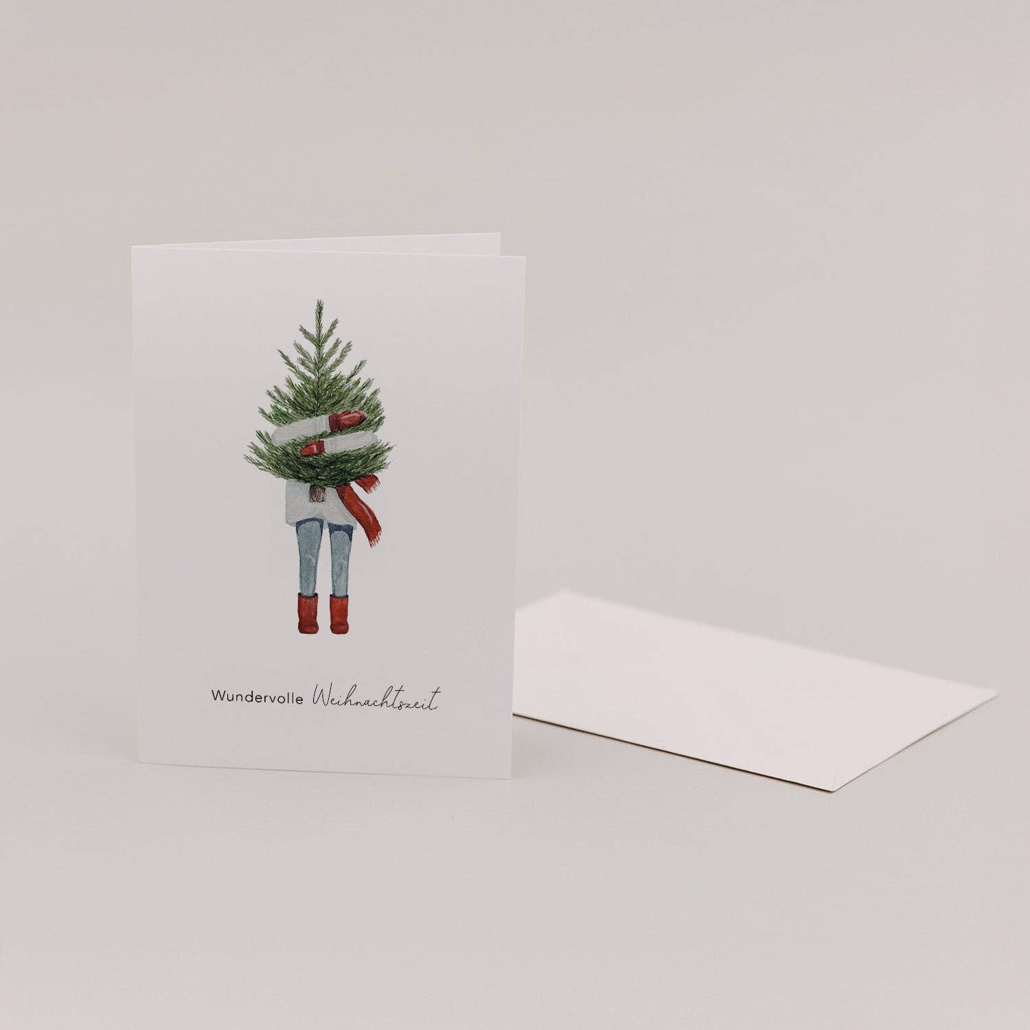 Eulenschnitt - Wholesale Christmas Card - Folded Card Christmas Girl (PU = 10 pcs)7