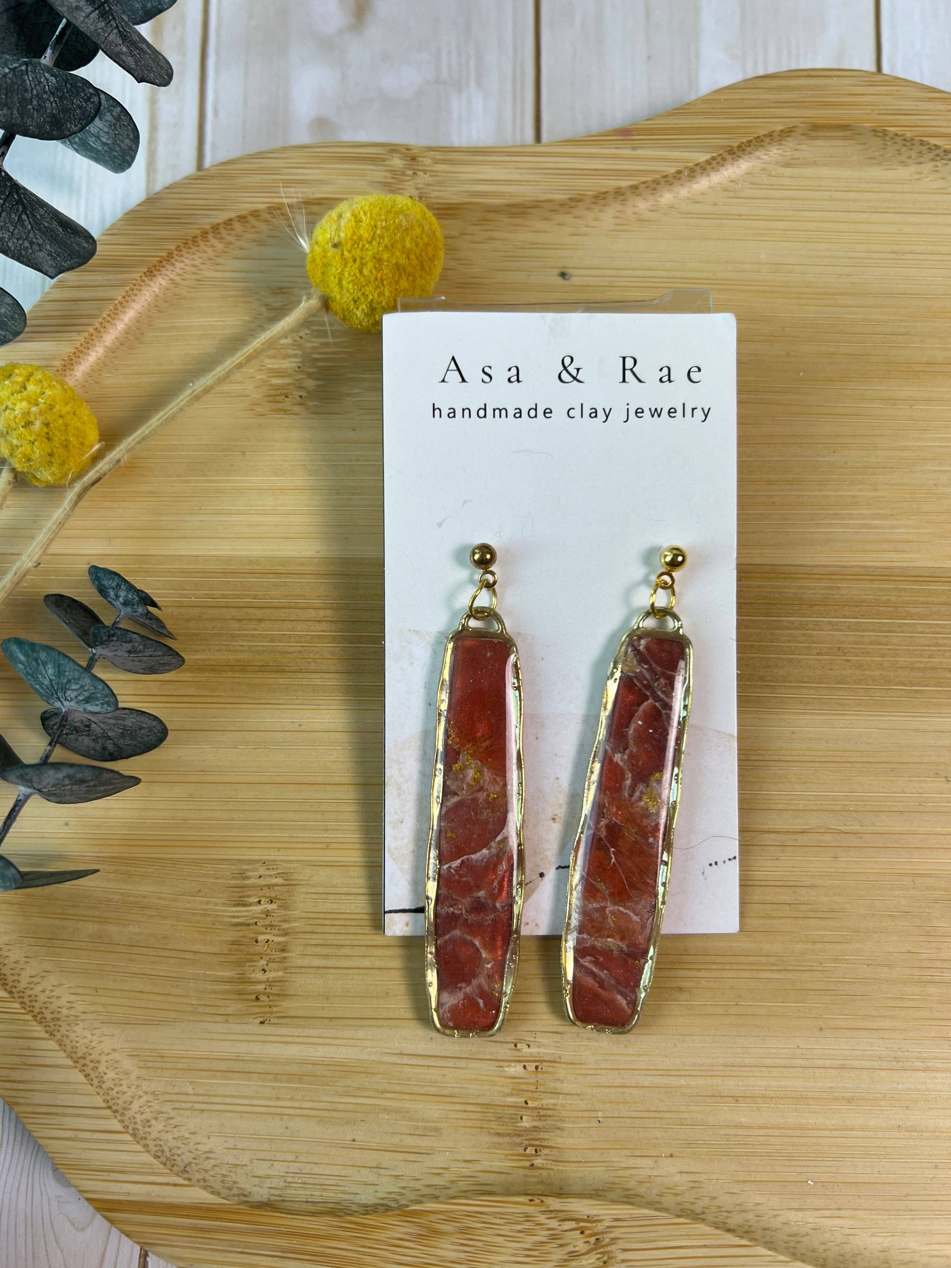 Asa&Rae - Wholesale Dangle Earrings - Oblong Rectangle Dangle11