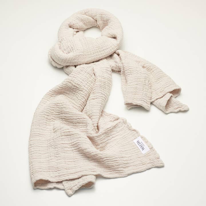 WAYDA - Wholesale Scarf - Women's - Weiches Weiß8