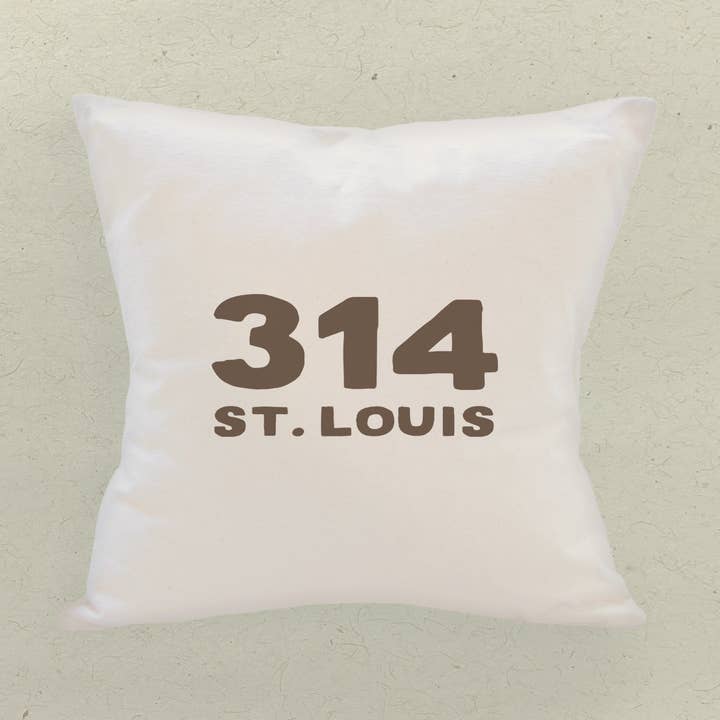 Fettgedruckte Vorwahl und Stadt individuell - Quadratisches Leinwandkissen für den Großhandel von Boheme Bliss