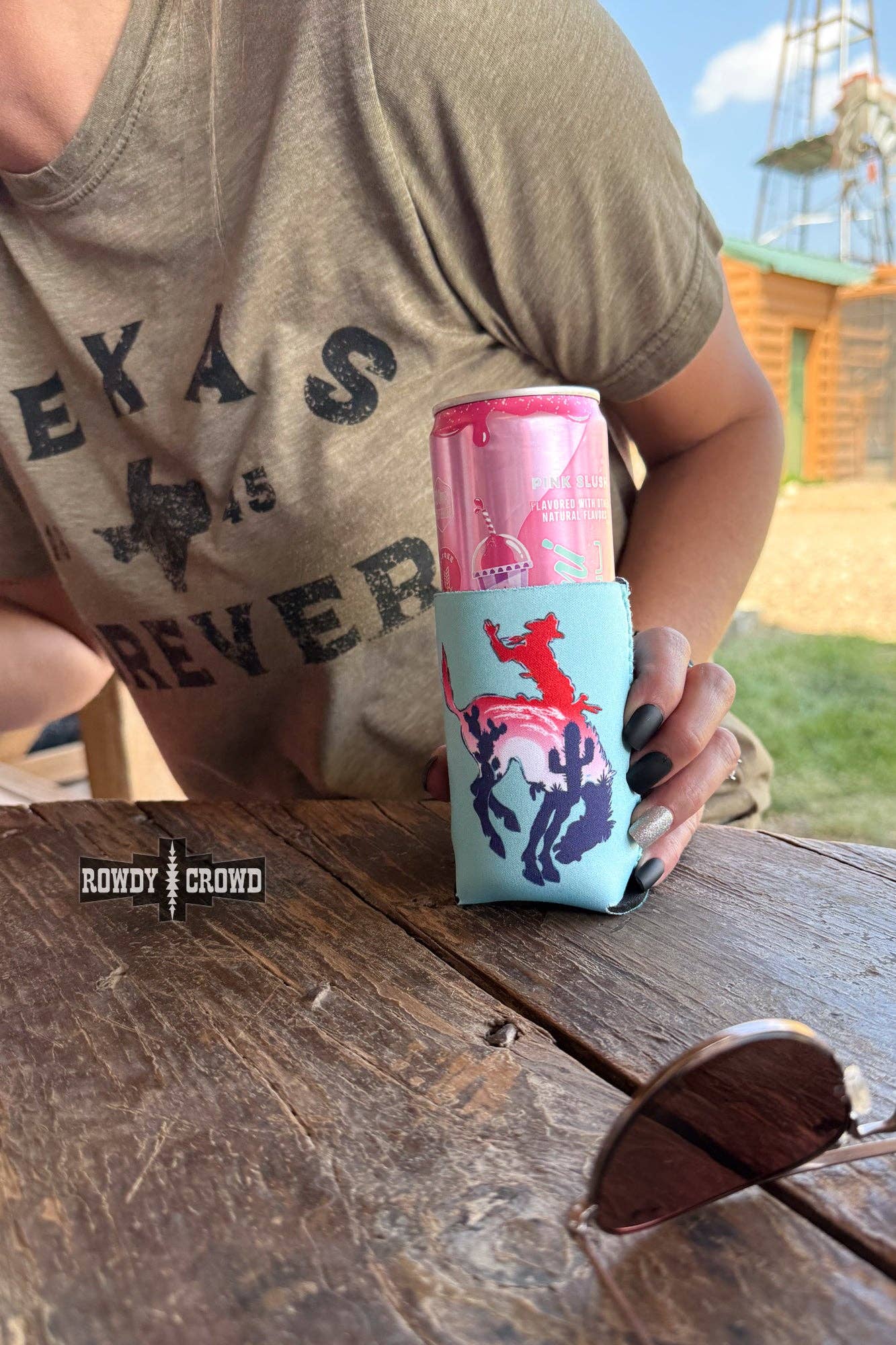 Rowdy Crowd Clothing - Wholesale Drink Huggers & Koozies - Ranch Girl Koozie