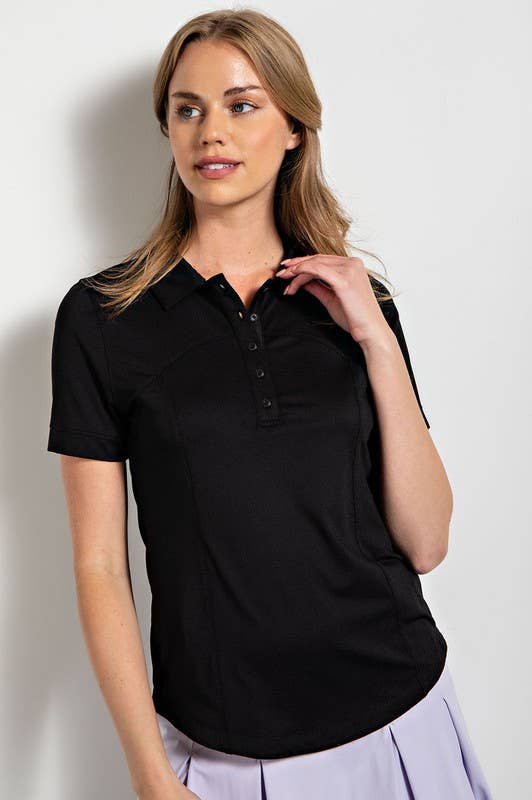 Sunday Morning – wholesale Polo – Women’s – T859737 Short Sleeve Quick Dry Golf Polo T-Shirt0