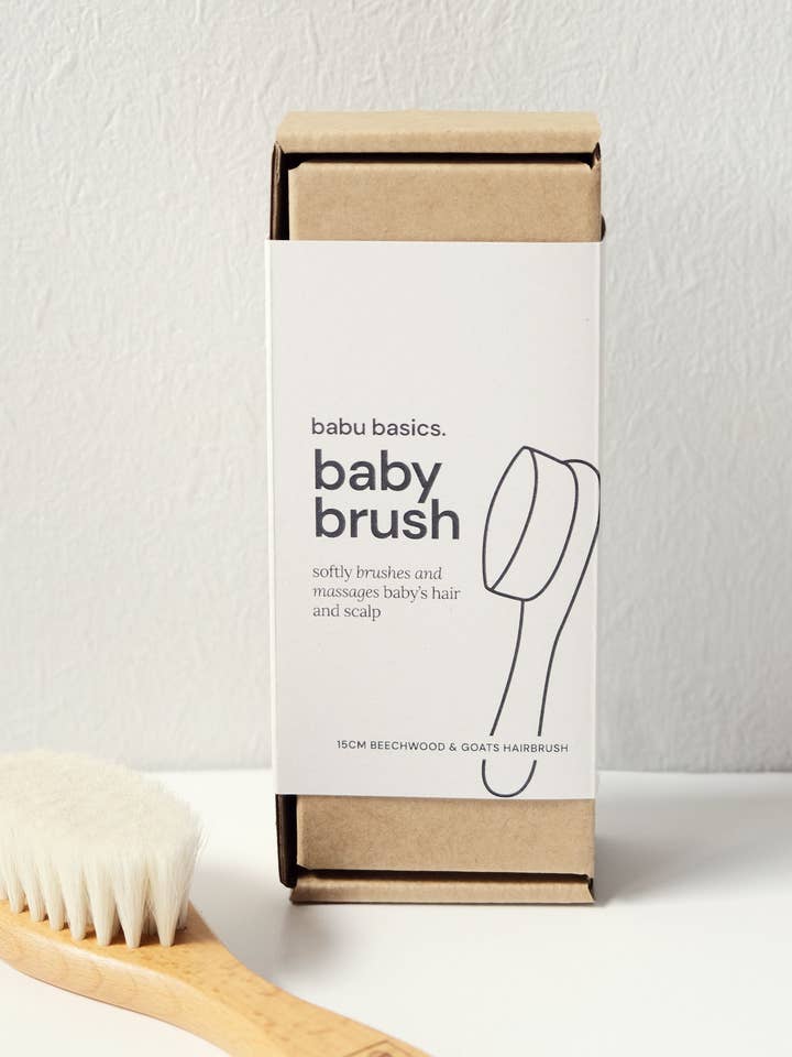 Houten babyhaarbosje voor wholesale door Babu