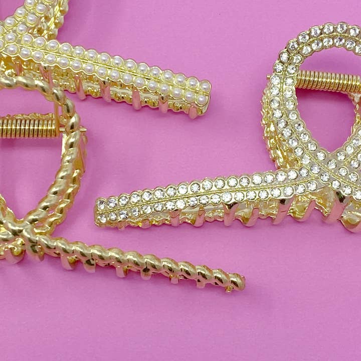 Ellison+Young - Wholesale Hair Clip - Women's - Golden Gem Hair Claw Set7