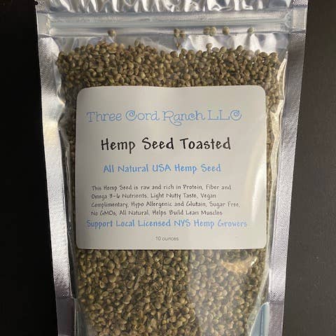 Graines de chanvre grillées par Buffalo Botanicals Inc pour la vente par Buffalo Botanicals Inc
