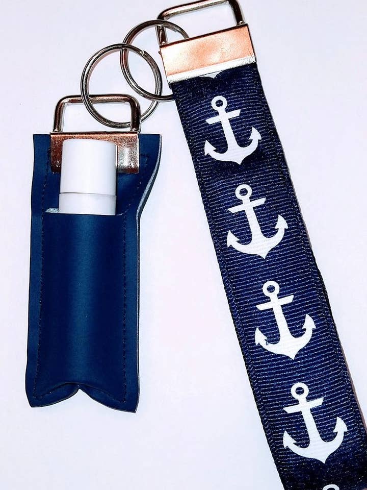 Anker Schlüsselbund Wristlet und Chapstick Holder Set für den Großhandel von KSS Made - Handmade Keychain Wristlets