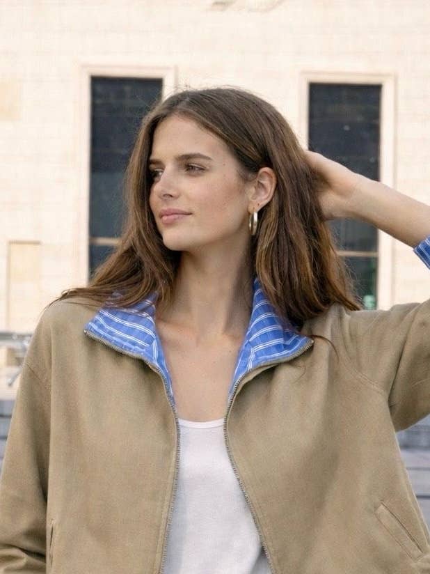 Veste courte réversible chaude mi-saison pour la vente par Orice