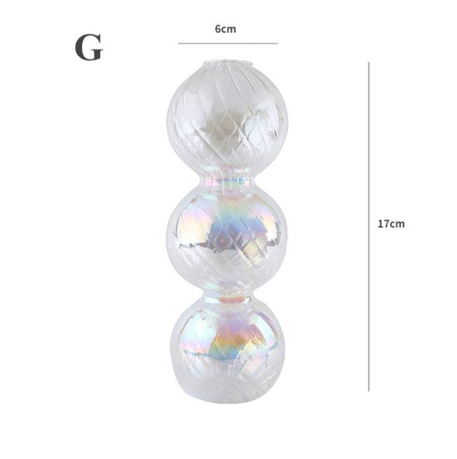 IVORE.GROUP (We cover All Import duty) - Wholesale Candle Holder - Nordic Rainbow Glass Vase / Candle Holder6