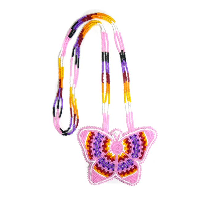 Native American Style Beaded Necklace ( Butterfly ) for wholesale by KANGURAH