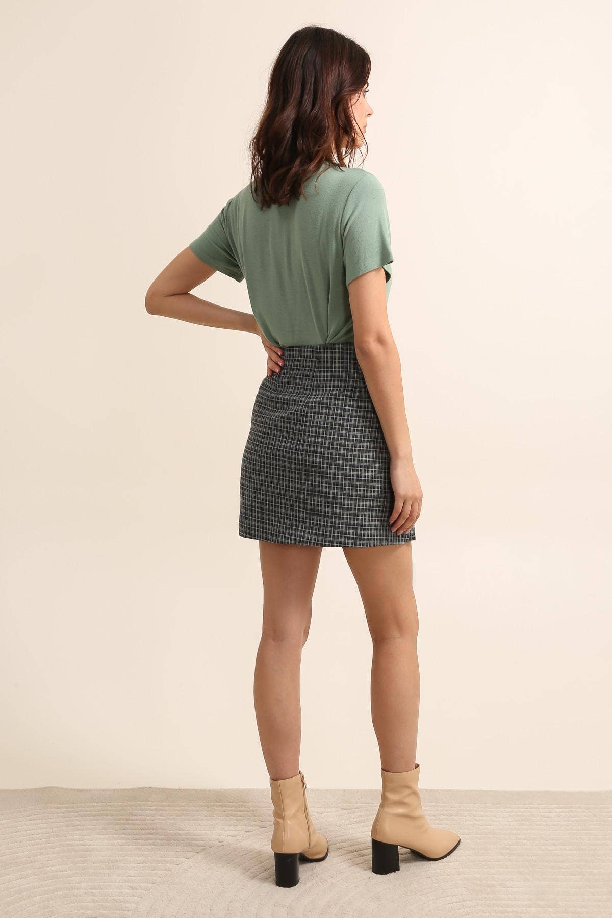 Daphnea - Vendita all'ingrosso Gonna - Donna - Gonna corta a quadri 55834