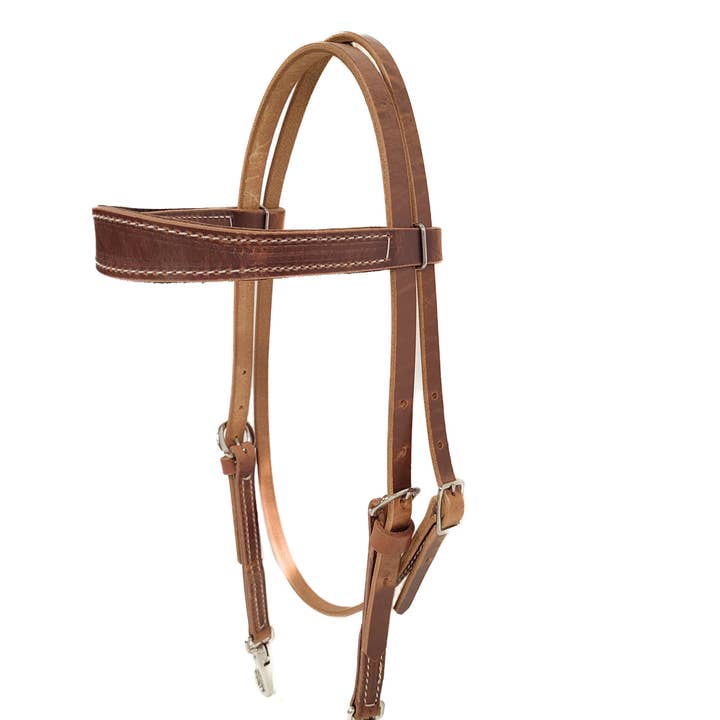 J Wayne Leather - Vendita all'ingrosso Attrezzatura da equitazione - Testiera svasata Brow1