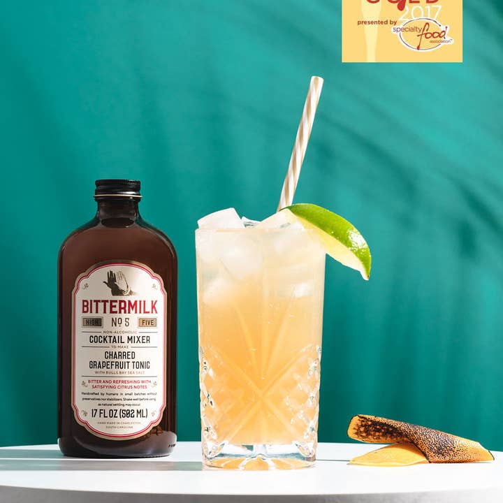 Bittermilk Bottling Co. - Wholesale Cocktail Mix/Syrup - Bittermilk No.5 - Charred Grapefruit Tonic with Sea Salt