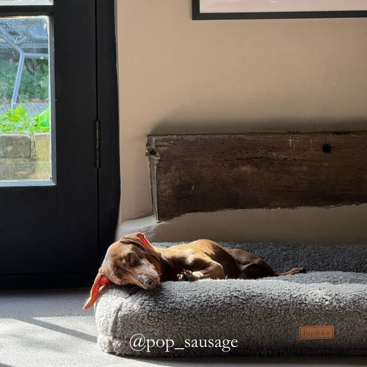 PupPillow Fleece Dog Bed - Slate Grey for wholesale on Faire8