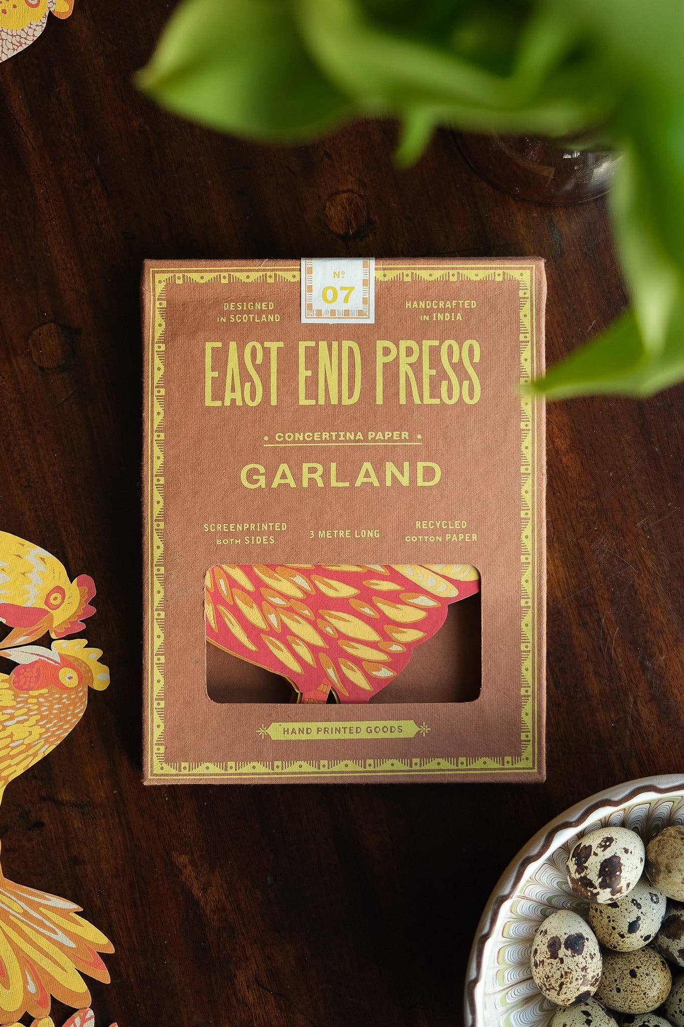 East End Press - Vendita all'ingrosso Bandierine/Ghirlande - Ghirlanda Chickens Concertina2