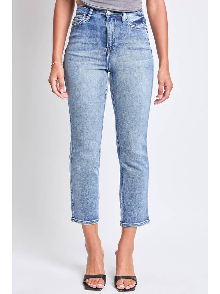 YMI - Wholesale Jeans - Women's - Luxe High Rise Vintage Stretch Straight Leg Jeans-P0271606