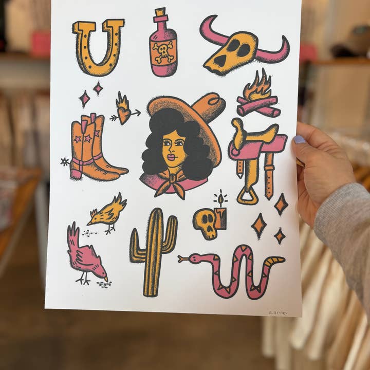 Yeehaw Art Print for wholesale by Culture Flock