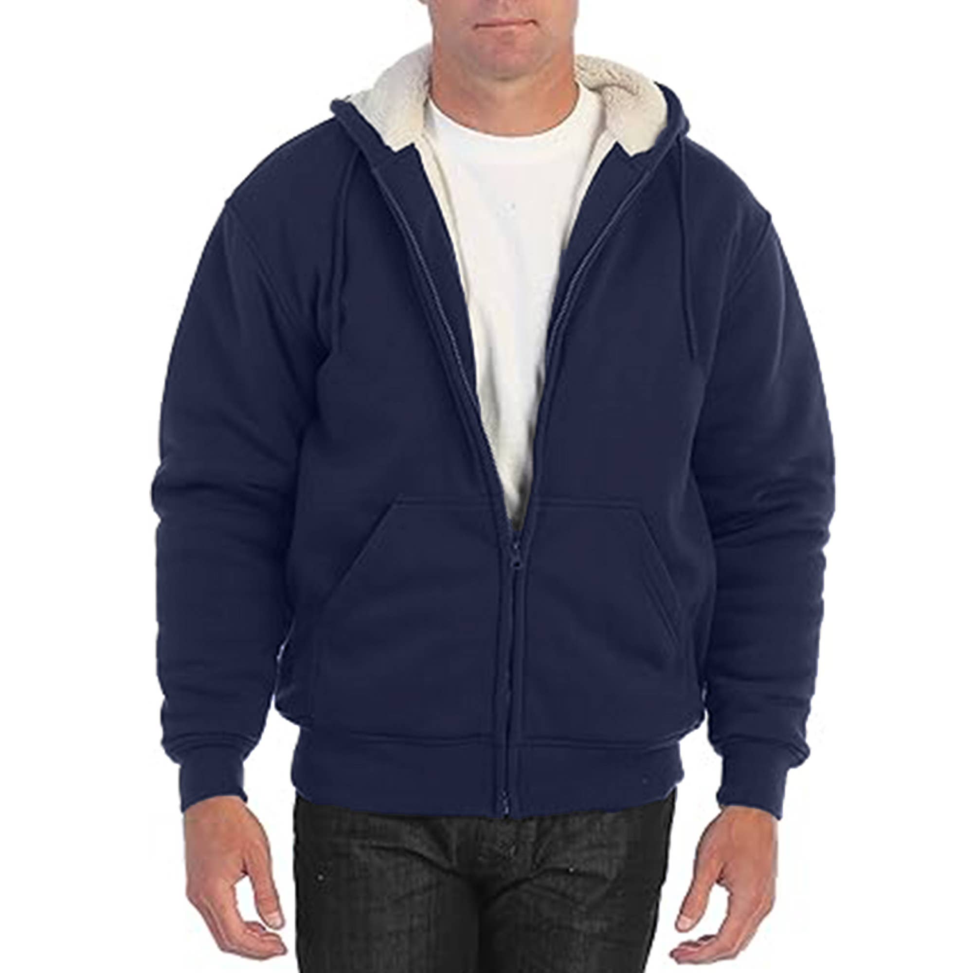Galaxy By Harvic - Wholesale Hoodie - Men's - Men's Regular Fit Heavyweight Sherpa Fleece Lined Hoodie1
