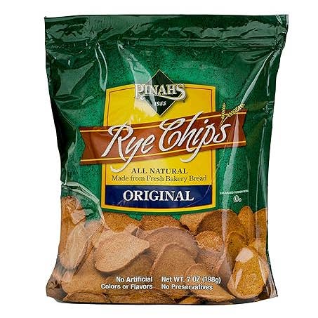 Pinah's Original Rye Chips 7oz for wholesale by Koepsell's Products