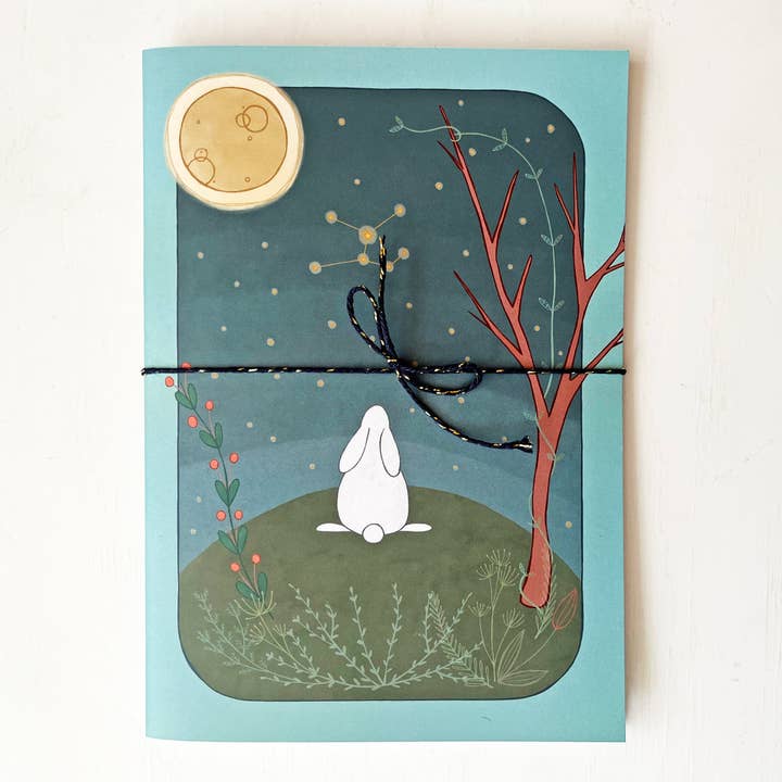 Observateur d'étoiles | Cahier Blanc pour la vente par Studio Kvinna