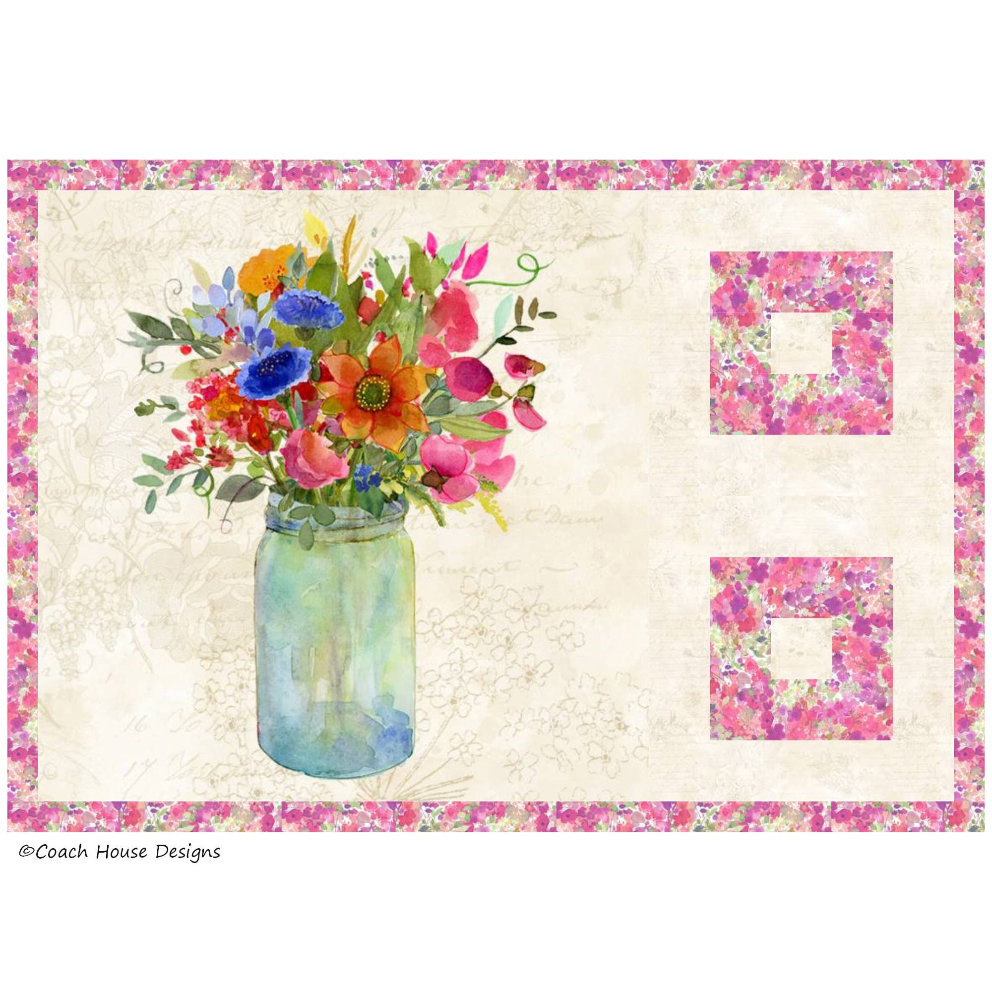 Coach House Designs - Wholesale Quilt - Flowers for Your Table Quilt Pattern12