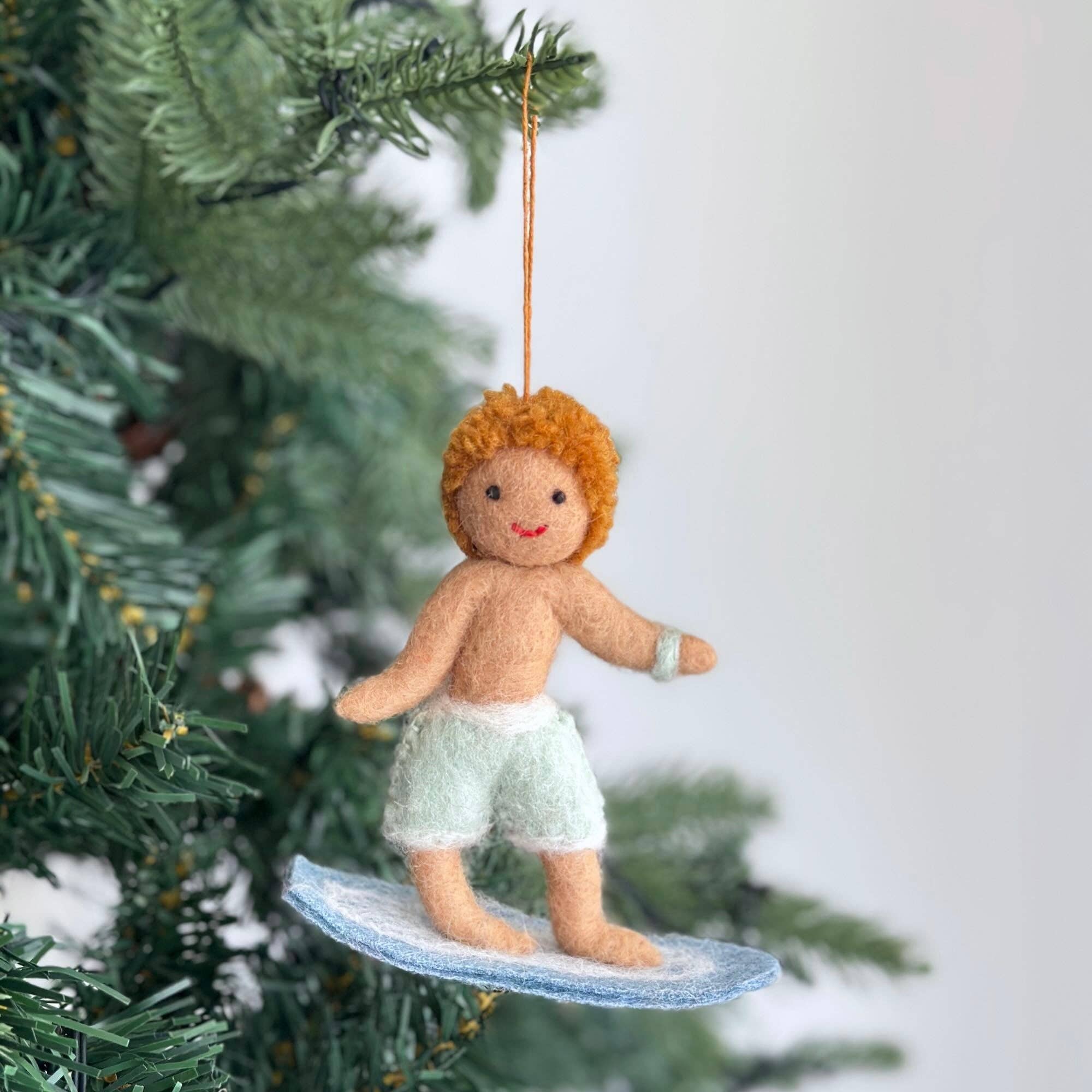 Ganapati - Wholesale Ornament - Felt Ornament - Surfer Boy0